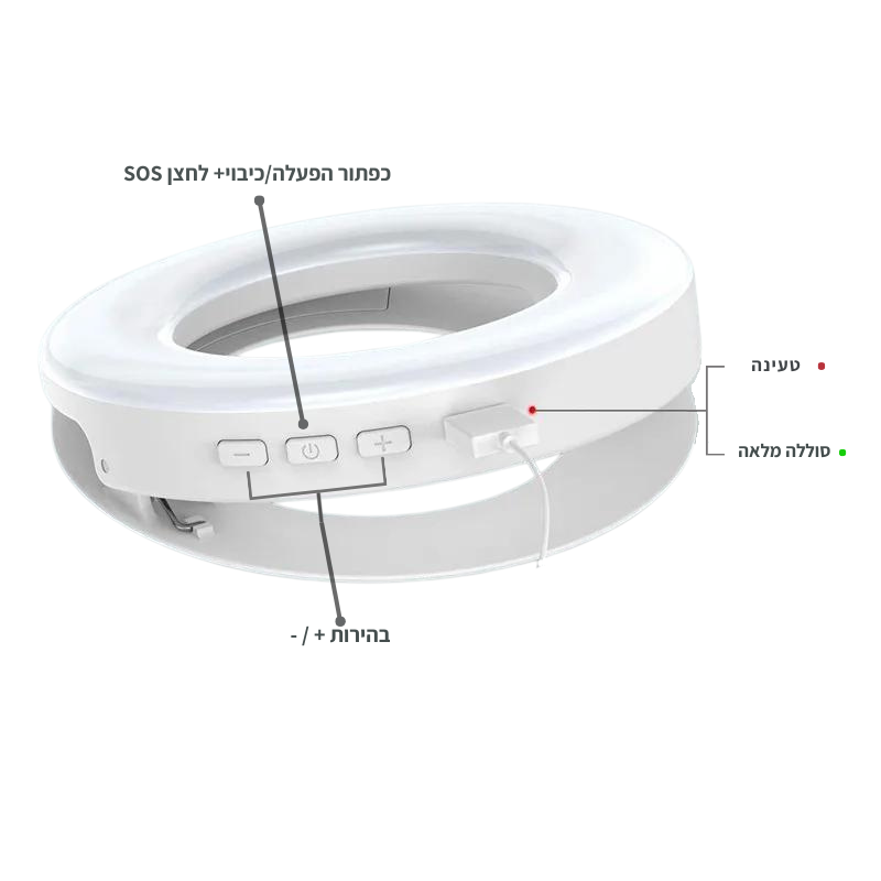 .לקחת איתך את הרינג לייט לכל מקום בעולם, רינג לטלפון למטרת צילום/ תאורה באיכות גבוהה רינג נייד שנצמד לכל סוגי הטלפונים הניידים!
